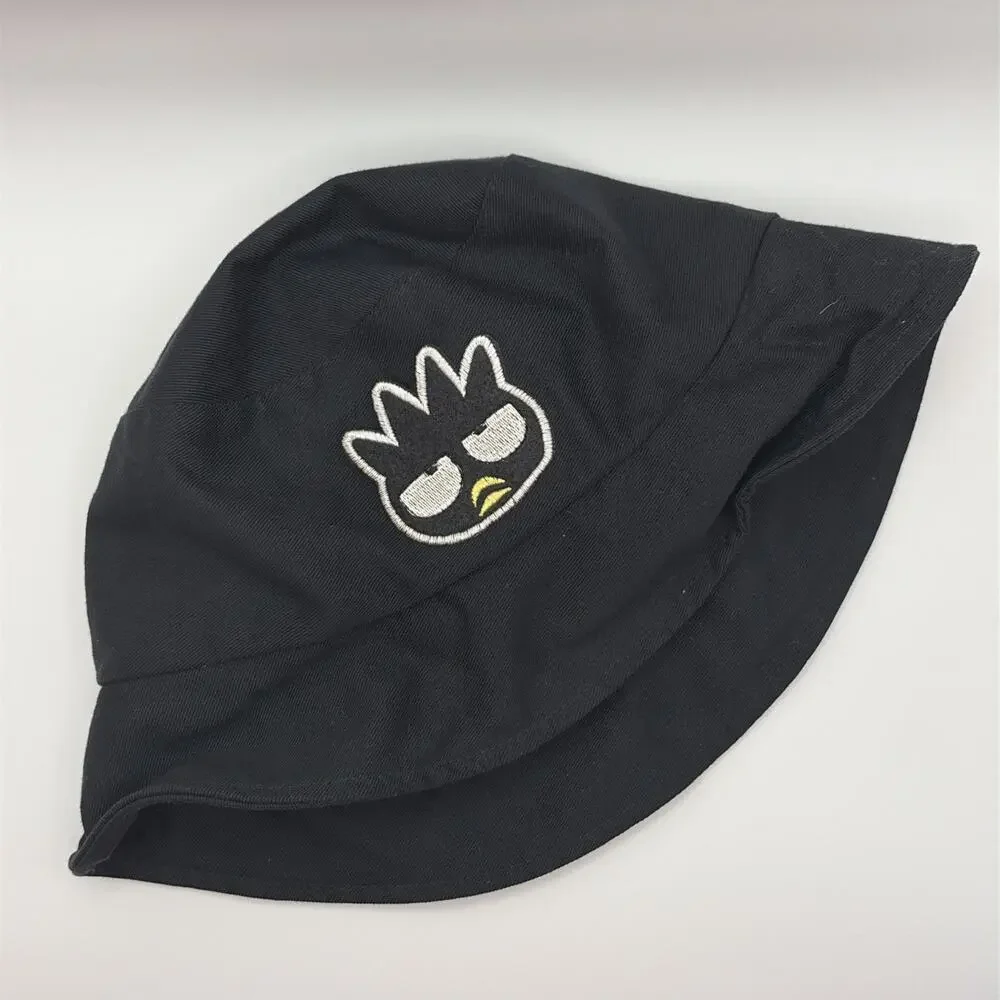 Vintage Sanrio Smiles 1999 Black Badtz-Maru Bucket Hat Junior Sized 90s Cute‎